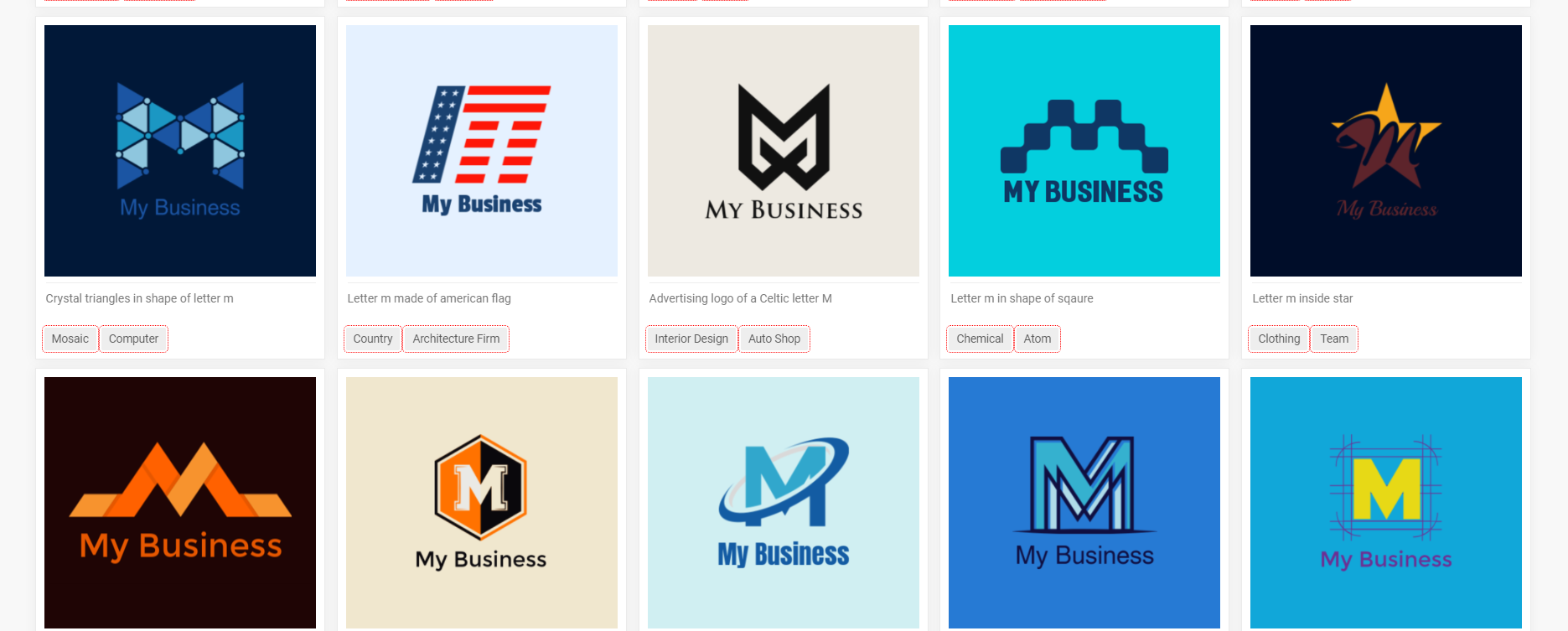 screenshot of Logo Design